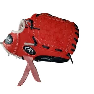 Rawlings Youth Red Baseball Glove - left Hand